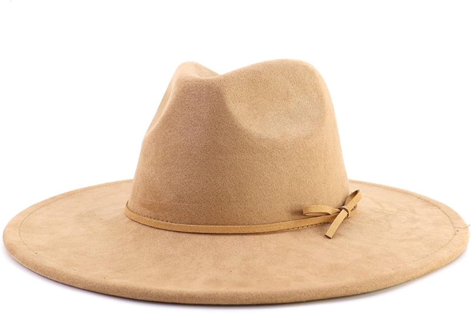 Fedora Hat for Women and Men, Classic Winter Wide Brim Felt Panama Hat Adjustable Suede Western J... | Amazon (US)