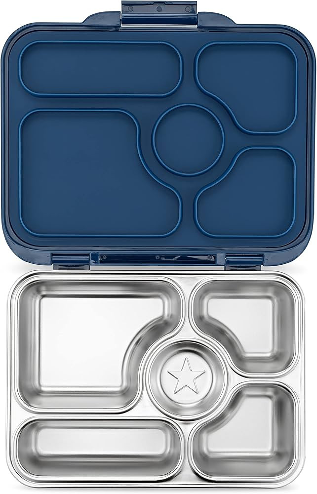Amazon.com: Yumbox® Presto Leakproof Stainless Steel Bento Box (Santa Fe Blue) 4 compartments pl... | Amazon (US)