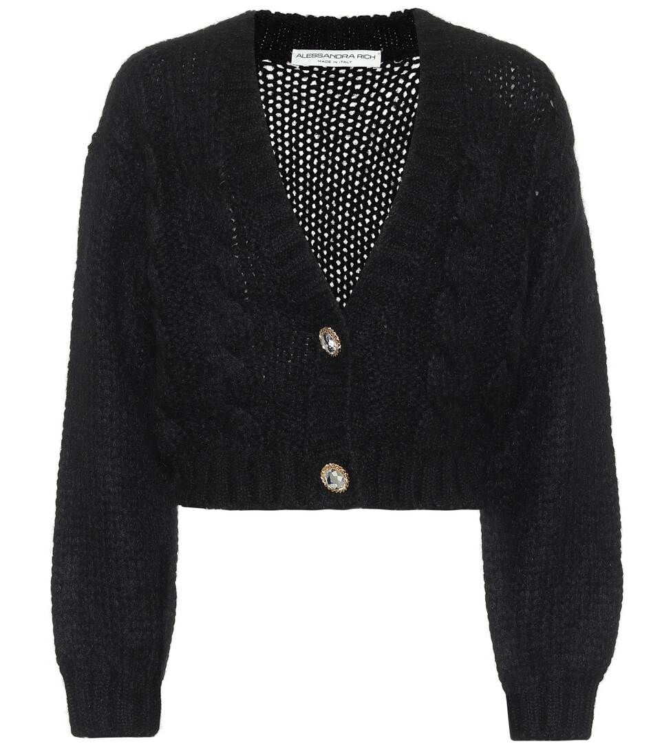 Cropped mohair and wool cardigan | Mytheresa (INTL)