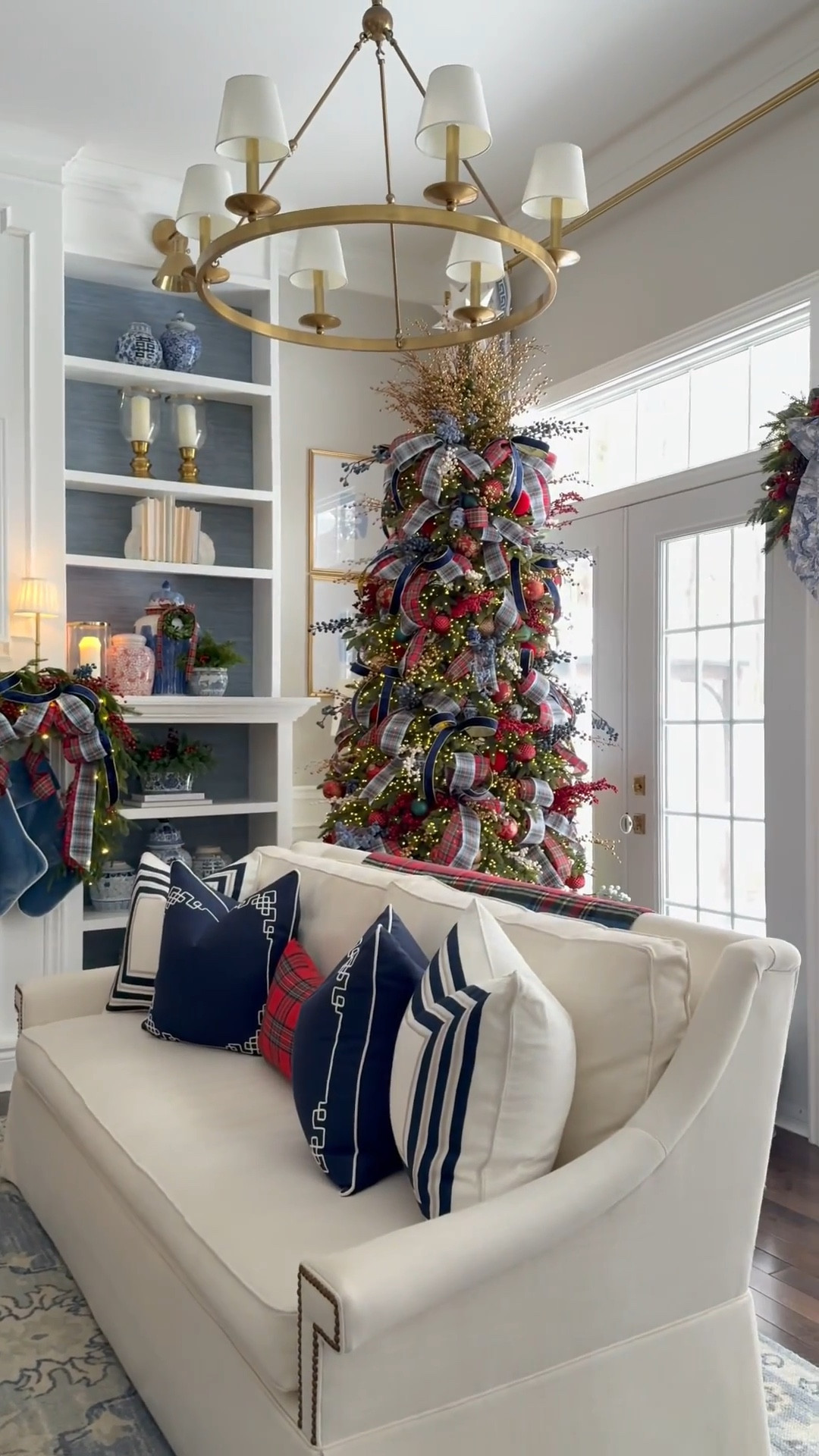 Classic Christmas living room💙❤️💚 Christmas tree, wreath, tree skirt, plaid ribbon

Christmas decor, Christmas finds, Christmas decorations, chic Christmas, living room decor 

#LTKHoliday #LTKSeasonal #LTKHome