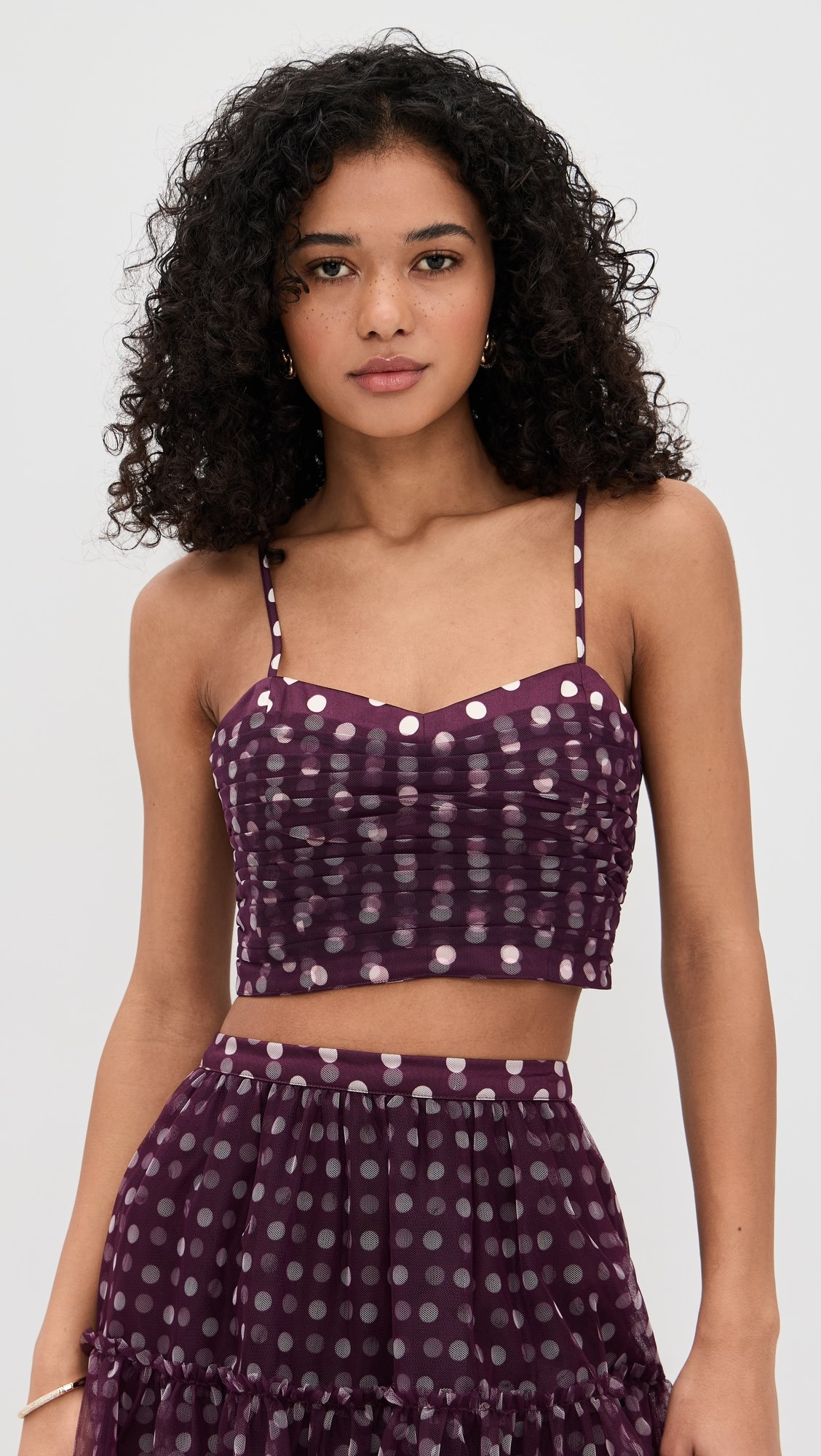 Camille Polka Dot Selly Top | Shopbop