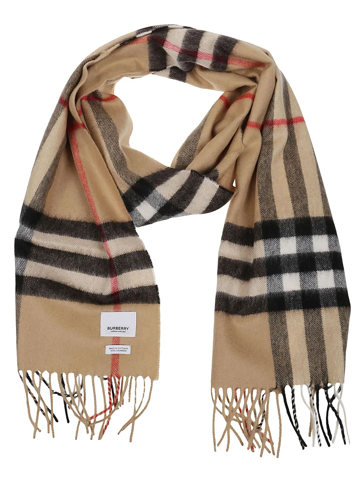 Burberry Classic Checked Fringed Scarf | Cettire Global
