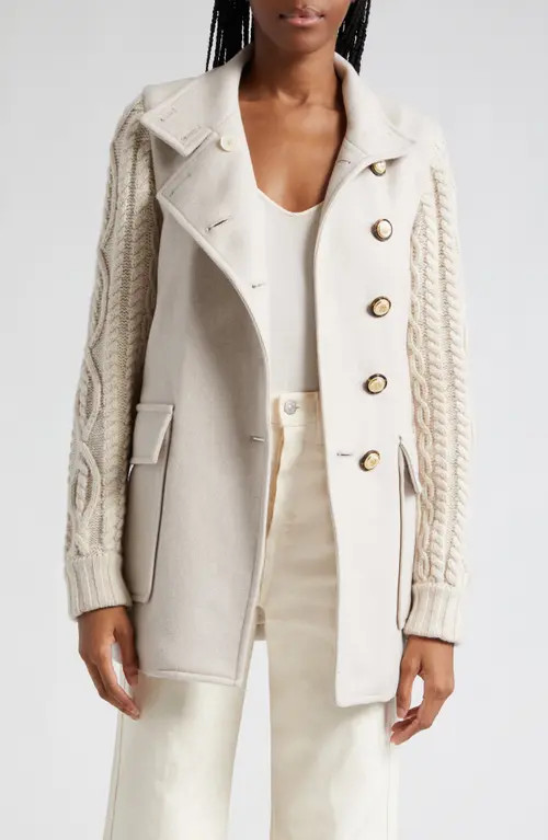 Patra Mixed Media Wool Blend Jacket | Nordstrom