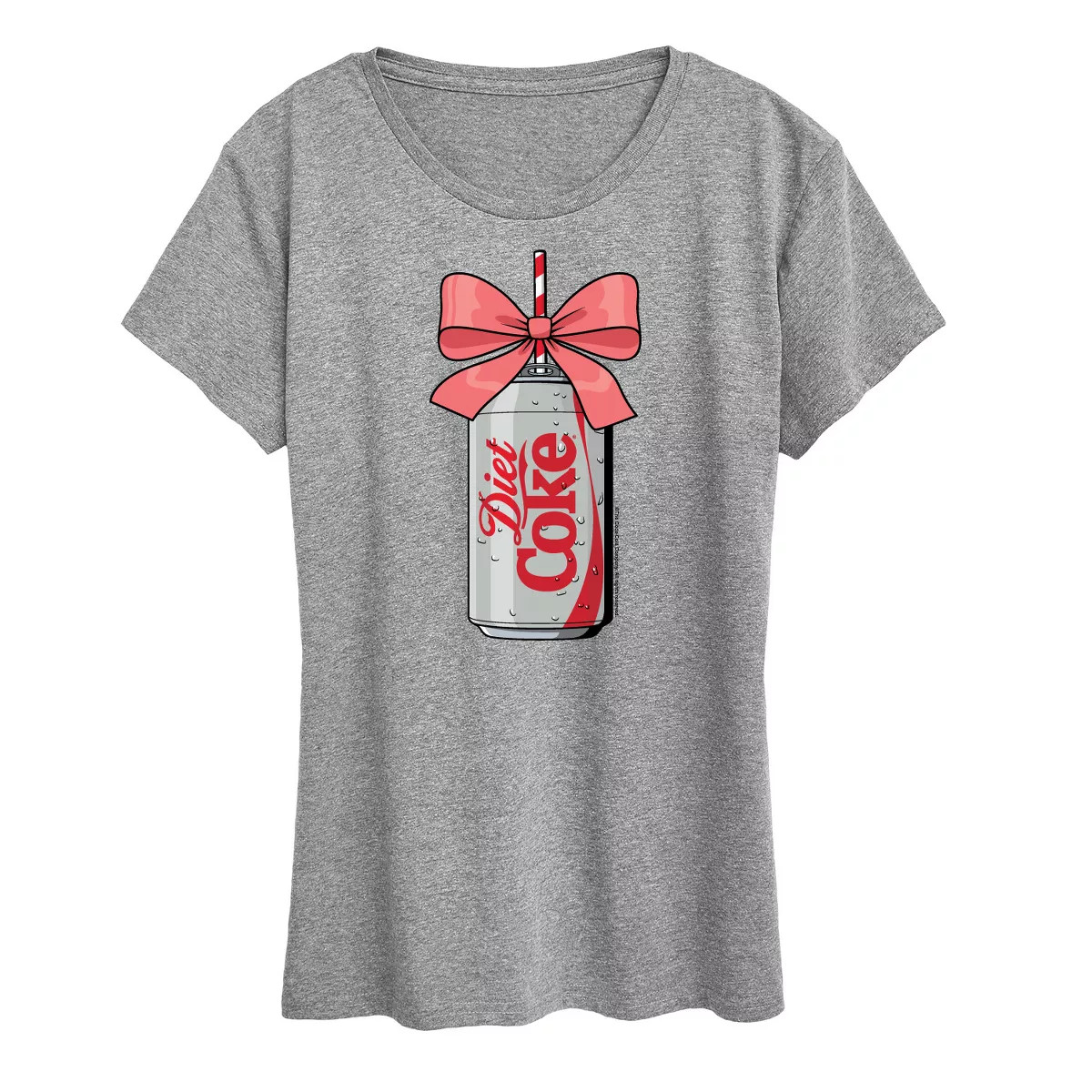 Women's - Diet Coke - Coqutte Pink Bow on Can Short Sleeve Graphic T-Shirt | Target