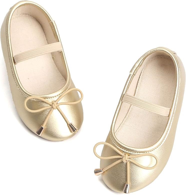 Felix & Flora Toddler Little Girl Dress Shoes - Girl Mary Jane Flats Party School Wedding | Amazon (US)