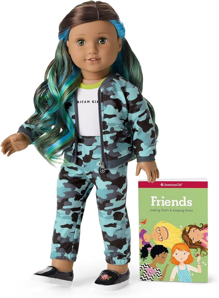American Girl Truly Me 18-inch Doll with Hazel Eyes, Brown Hair w/Highlights, and Tan Skin in Cam... | Amazon (US)
