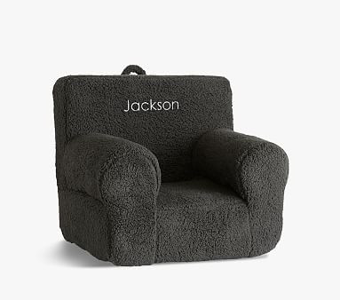 Kids Anywhere Chair®, Charcoal Cozy Sherpa | Pottery Barn Kids