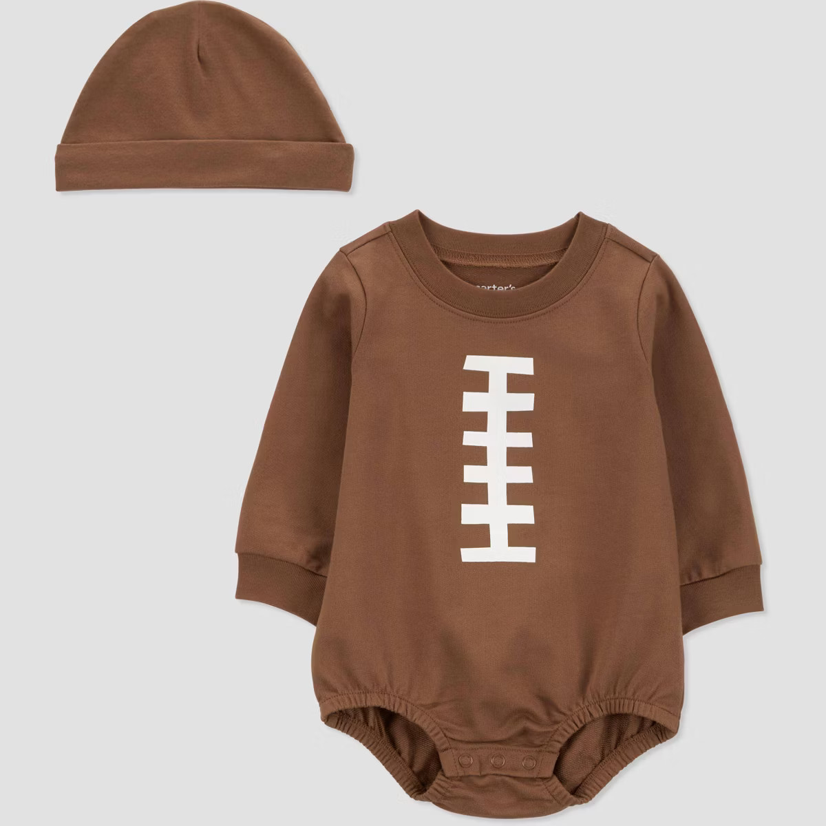 Carter's Just One You® Baby Football Romper - Brown | Target