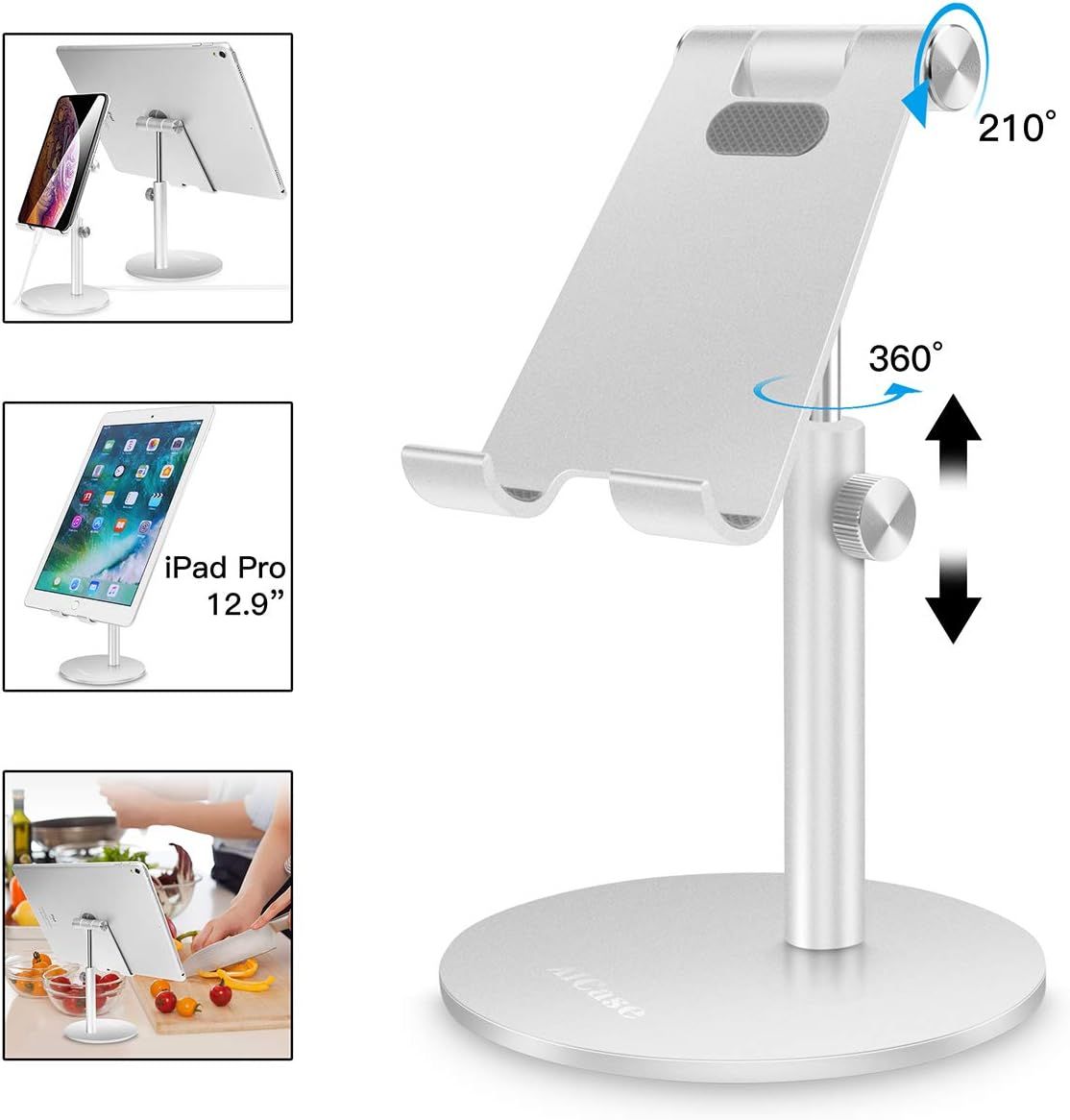 Adjustable Tablet/Phone Stand,AICase Telescopic Adjustable iPad Stand Holder,Universal Multi Angl... | Amazon (US)