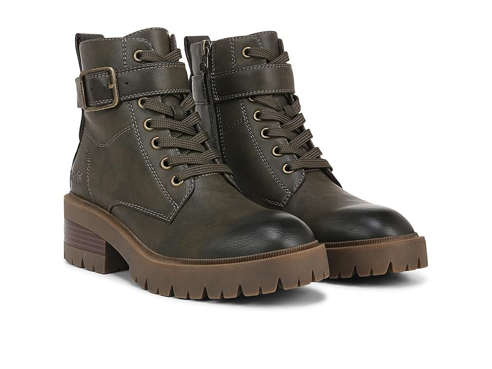 Blowfish Malibu Jagger Combat Boot Women's Boots Olive : 8.5 M, Fabric/Rubber | Zappos