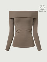 Long Sleeve Off The Shoulder Brami Top | OGL
