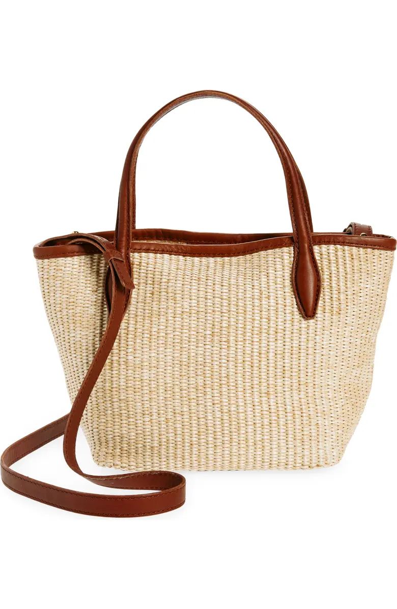 Madewell The Mini Straw Shopper Tote | Nordstrom | Nordstrom