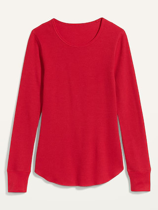 Thermal-Knit Long-Sleeve Tee for Women | Old Navy (US)