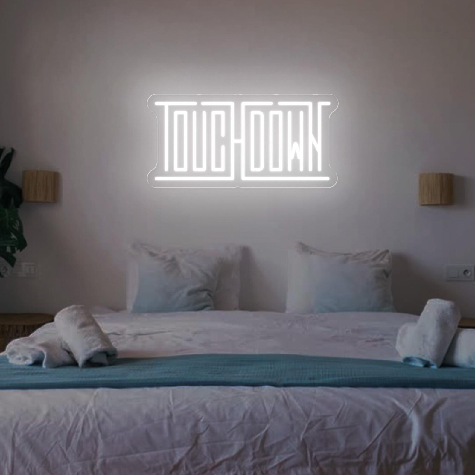 Touchdown Neon Sign: Football Wall Decor, Boys Room Art - Etsy | Etsy (US)