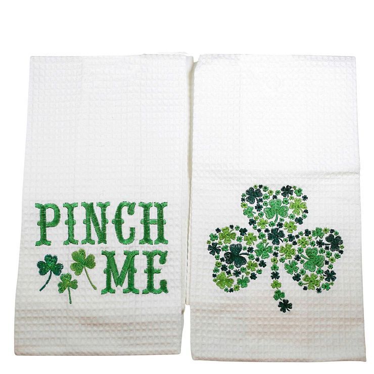 Decorative Towel 27.0" Shamrock/Pinch Me Towel Saint Patrick's Day C & F Enterprises  -  Kitchen ... | Target