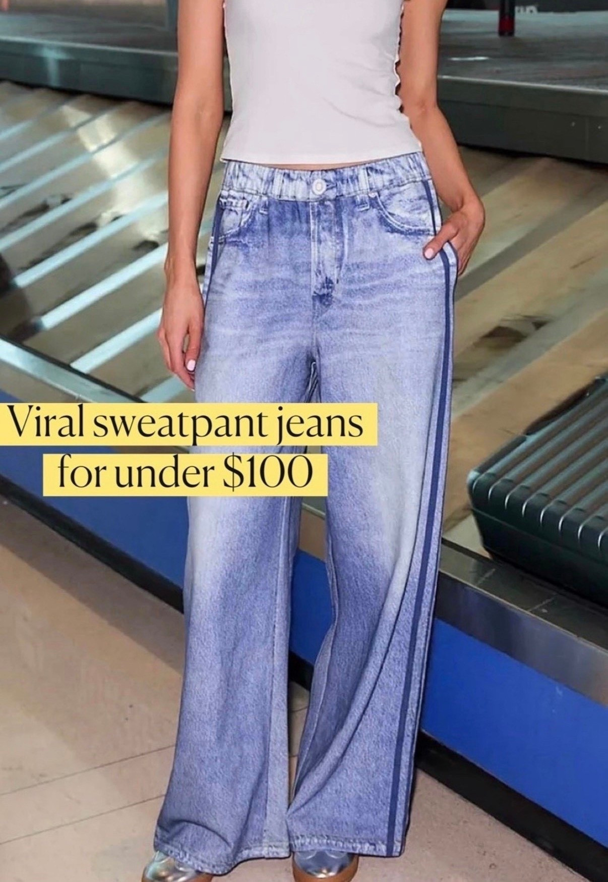 Viral pj jeans
Sweatpants jeans 
