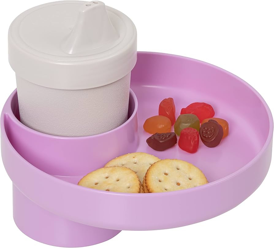 My Travel Tray – for Cup Holder (Lavender/Purple) Made in USA - Car Journey Must Insert into Cu... | Amazon (US)