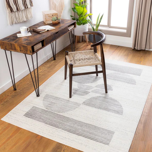 Oreilly Abstract Area Rug in Gray | Wayfair North America