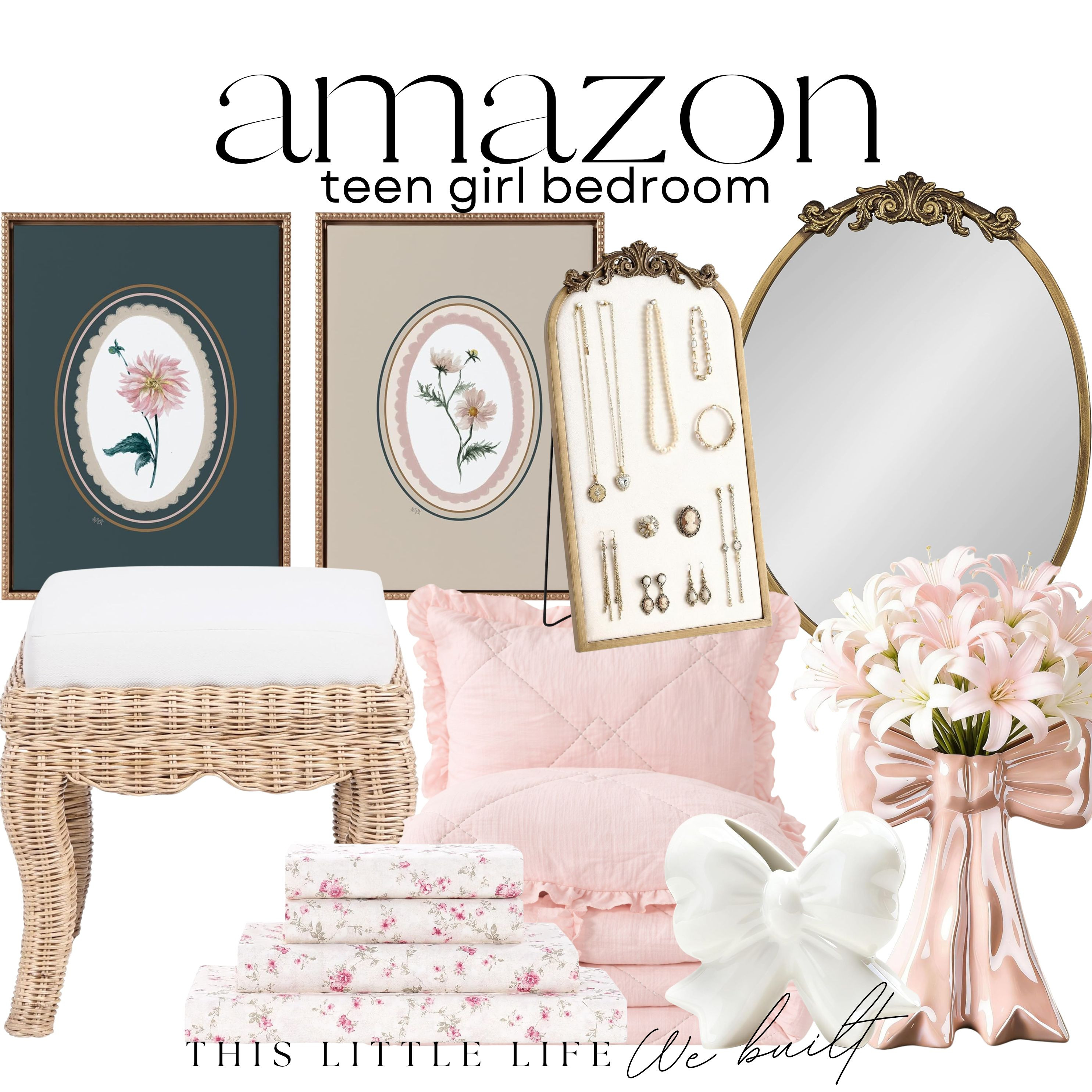 Teen Girl Bedroom Decor from Amazon!
Amazon Home / Neutral Home / Aesthetic Girly Decor / Trendy Home Decor / Vintage Home Decor / LED String Lights / Neon Wall Signs / Cozy Throw Blankets / Decorative Throw Pillows / Accent Wall Art / Photo Clip String Lights / Gallery Wall Prints / Vanity Mirrors / Jewelry Stands / Bedside Table Lamps / Faux Fur Rugs / Aesthetic Posters / Floating Shelves / Trinket Dishes / Makeup Organizers / Desk Decor Accessories / Floral or Bow Bedding / Canopy Bed Curtains / Bulletin Boards / Mini Wall Mirrors / Plush Floor Pillows / Cute Alarm Clocks / Personalized Name Signs / Storage Ottomans / Decorative Baskets 

 #LTKSeasonal #LTKHome #LTKKids