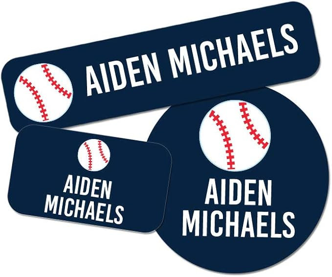 Custom Sports Combo Label Pack (176 ct.) - Waterproof Name Stickers - Stick-On & Easy to Apply (B... | Amazon (US)