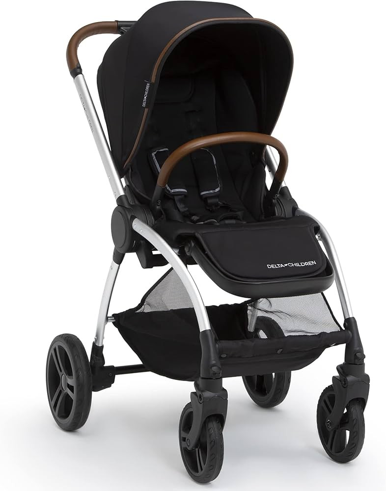 Delta Children Revolve Reversible Stroller - Leather Handlebar; One Hand Easy Fold; Lightweight S... | Amazon (US)
