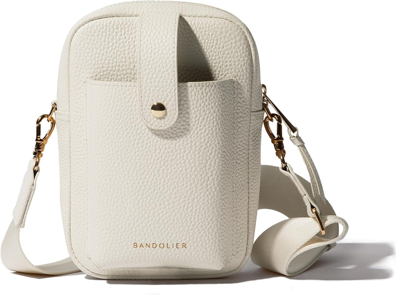 Bandolier Dillon Bag Crossbody | Stylish Pebble Leather Bag | Adjustable Strap, Exterior Slip Poc... | Amazon (US)