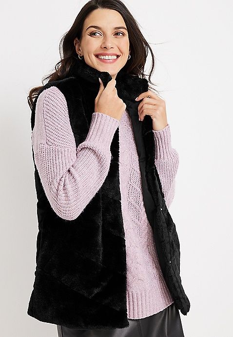 Faux Fur Vest | Maurices