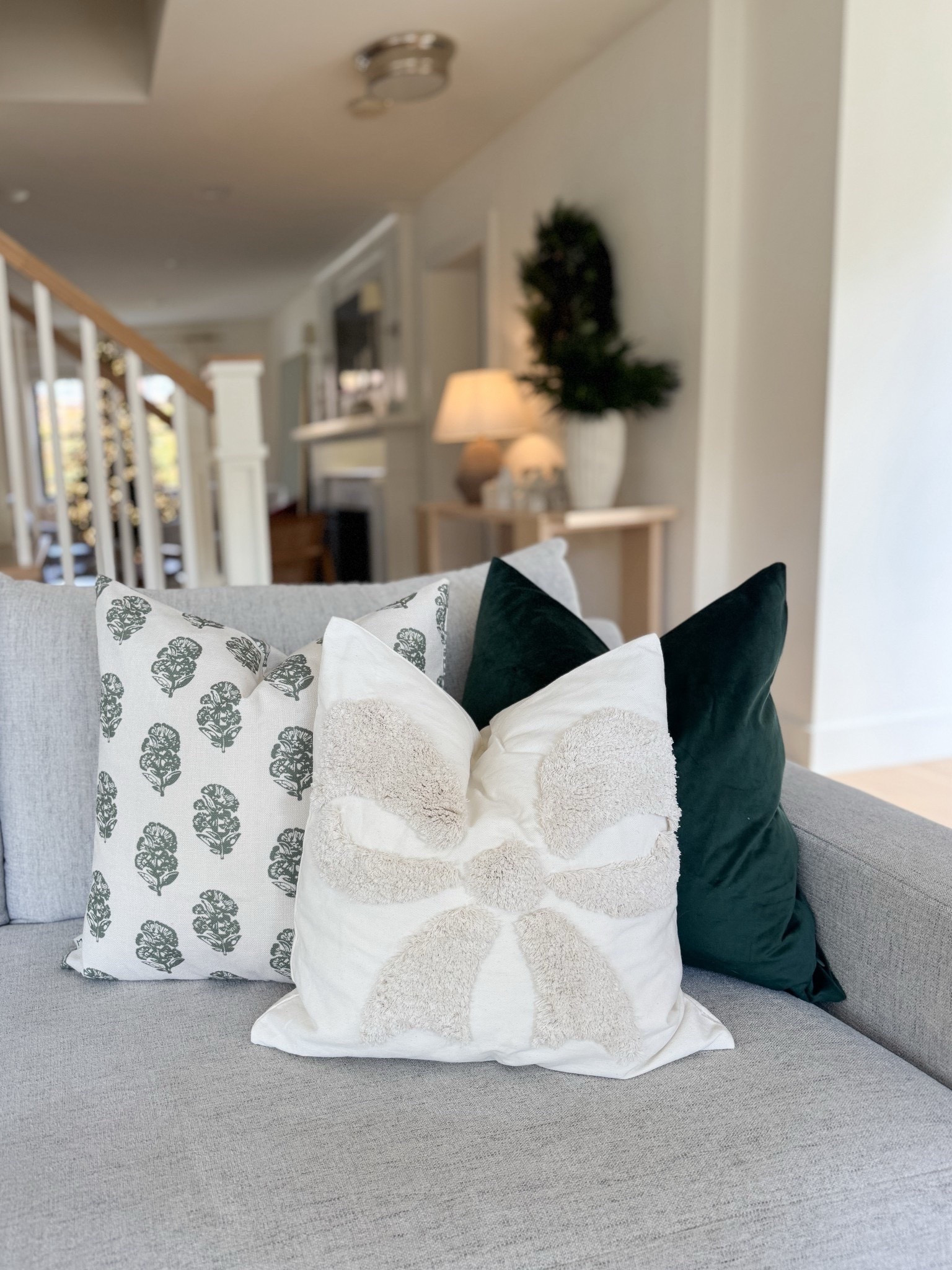 Don’t spend money at Pottery Barn this Christmas - buy these instead! The green velvet is the “army green” color which is gorgeous! Looks like my block print pillows sold out but I linked a few similar with the same vibe. 

#LTKHome #LTKHoliday #LTKSeasonal