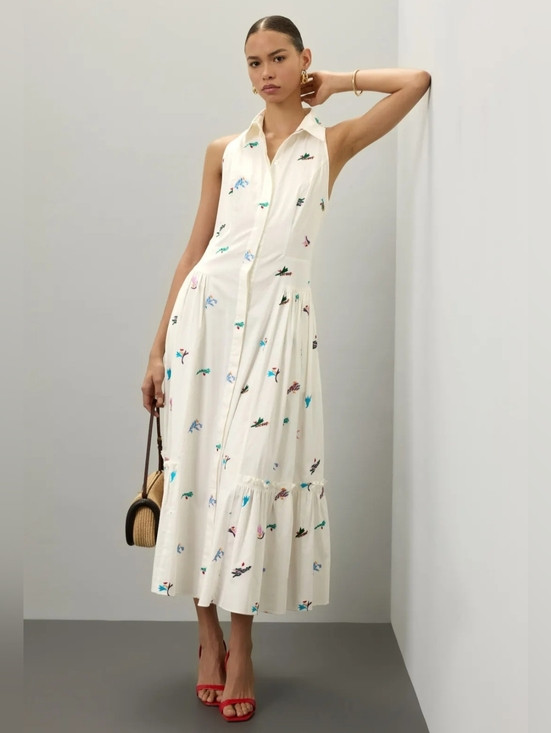 PRABAL GURUNG SLEEVELESS MIDI SHIRT DRESS SIZE 4 MSRP $375 | Poshmark