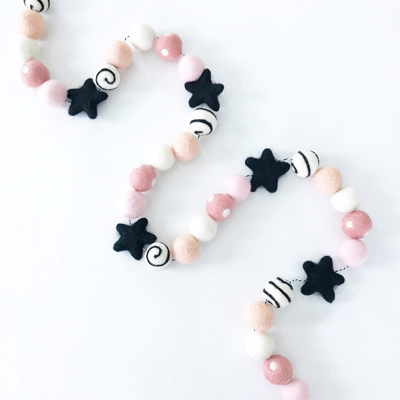 Halloween Felt Ball Garland  Halloween 1st Birthday  the | Etsy | Etsy (US)