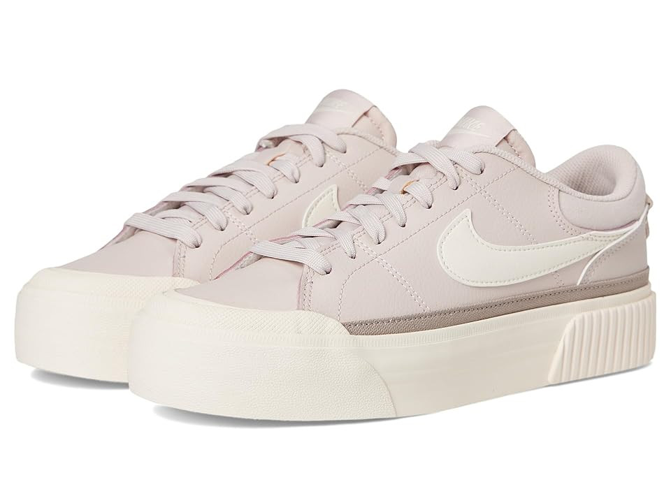 Nike Court Legacy Lift Women's Shoes Silt Red/Pale Ivory/Malt : 6.5 B - Medium, Synthetic | Zappos