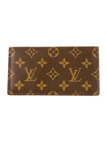 Monogram Simple Checkbook Cover | The RealReal