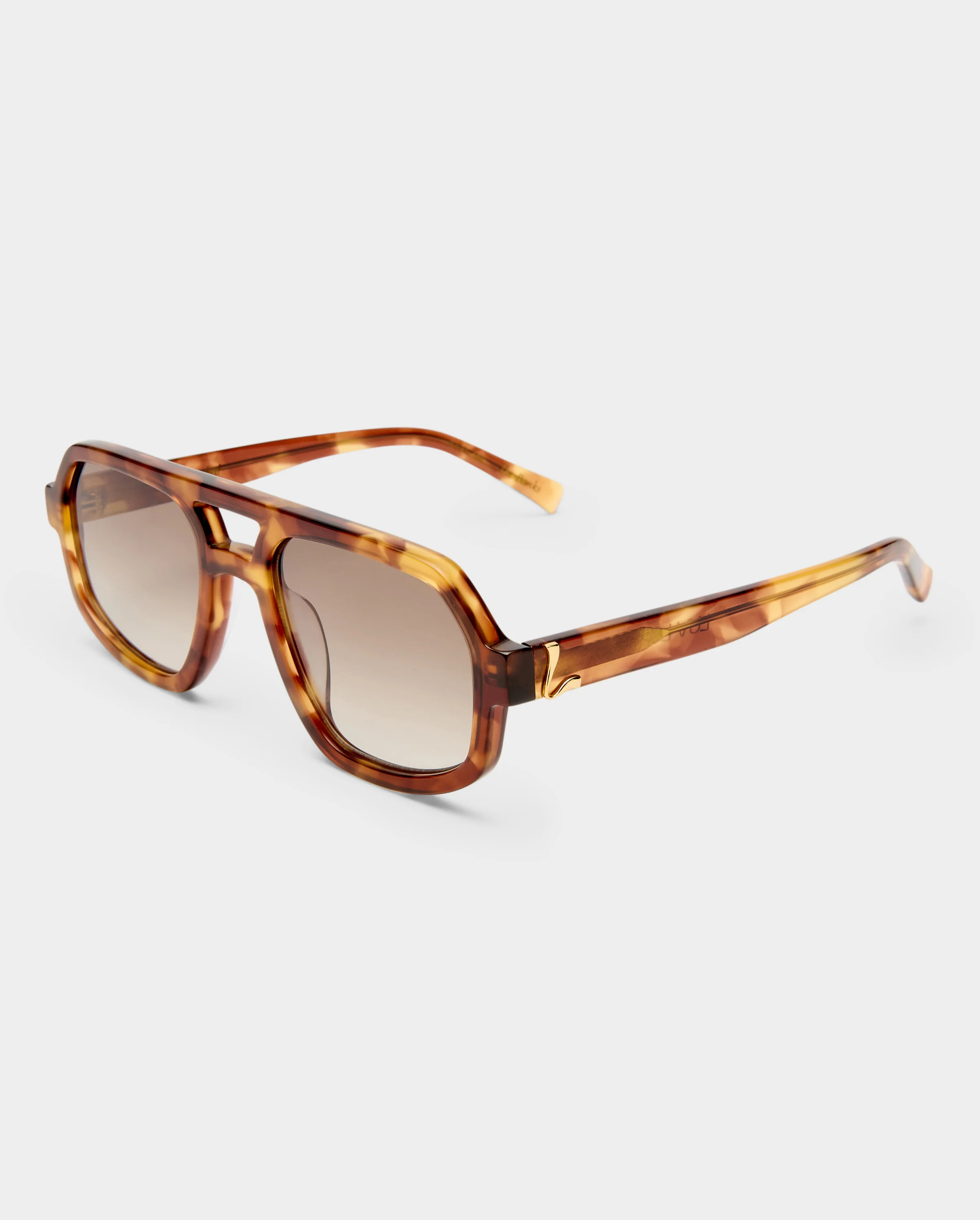 The Banks Caramel Tort Female Aviator Sunglasses | Luv Lou | Luv Lou