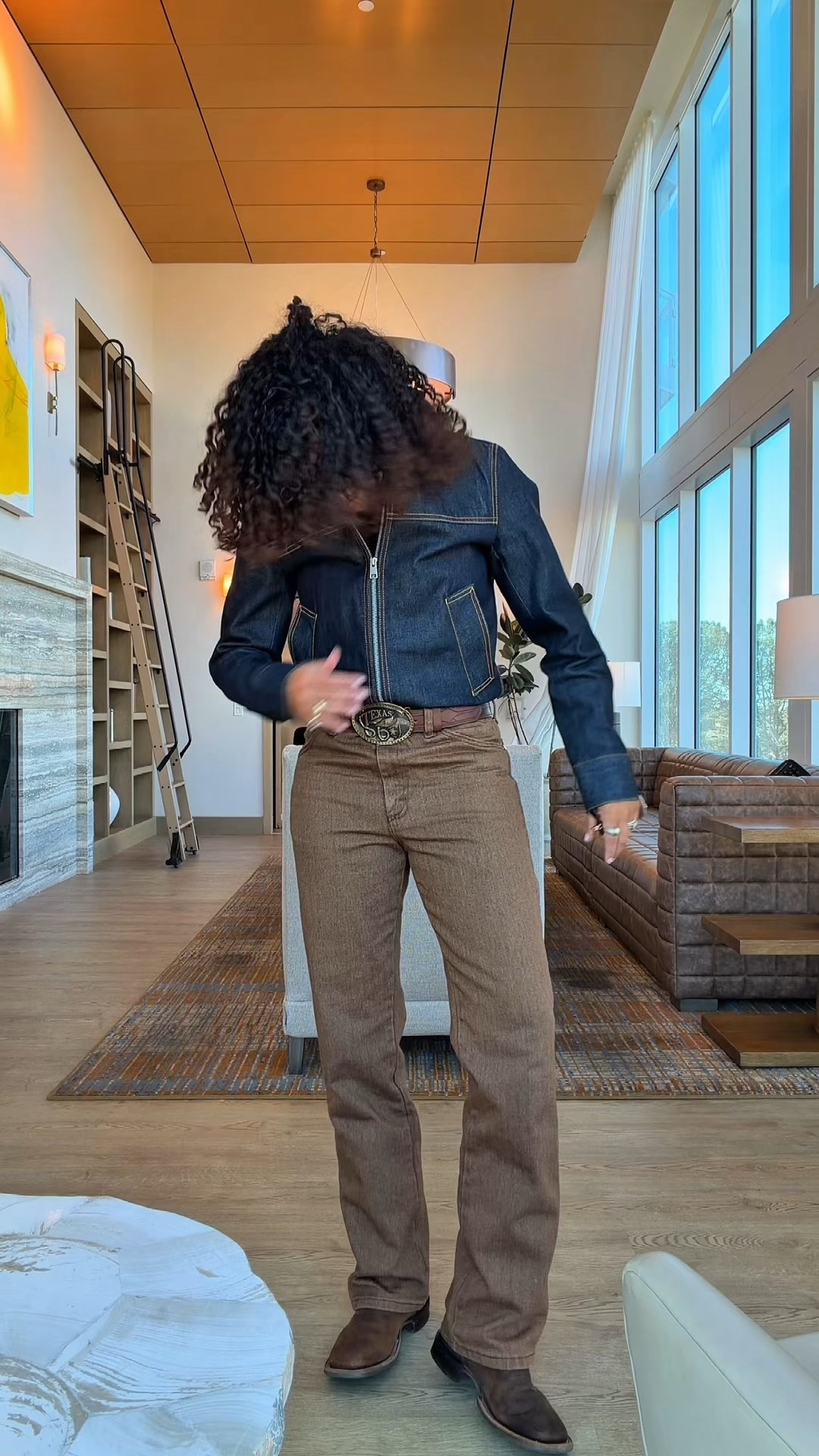 More denim on denim.
Jacket: Sandro Vintage Denim

#LTKMidsize #LTKOver40 #LTKootd