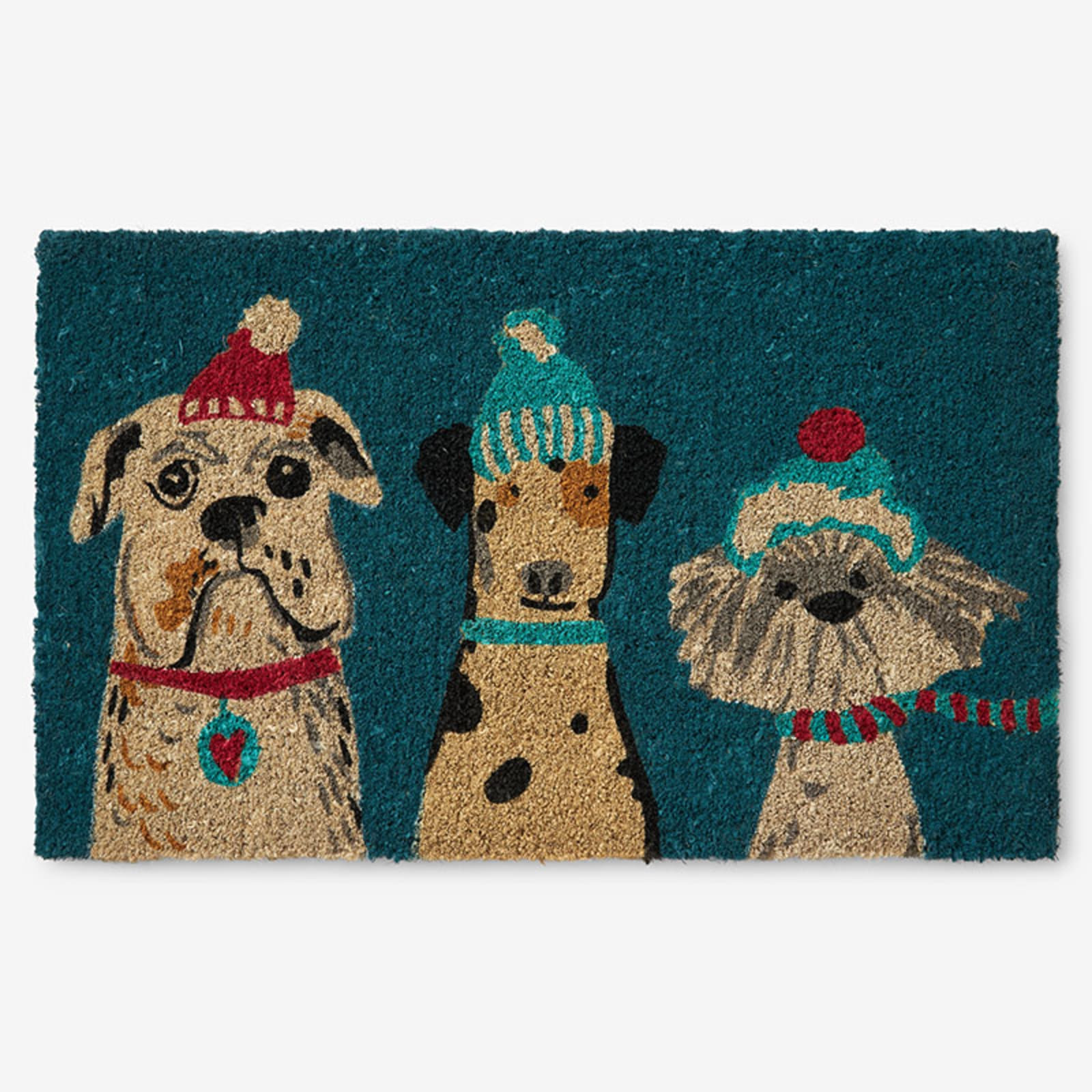 Holiday Coir Doormat - Dogs, 18 in. x 30 in. | The Company Store