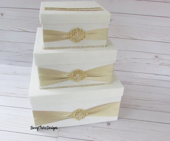 Wedding Card Box Bling Card Box Gold Card Box Box for - Etsy | Etsy (US)