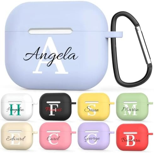 Custom Personalized Name for AirPods 3 Case,Customized Text for AirPod 3rd Generation Cases Soft ... | Amazon (US)