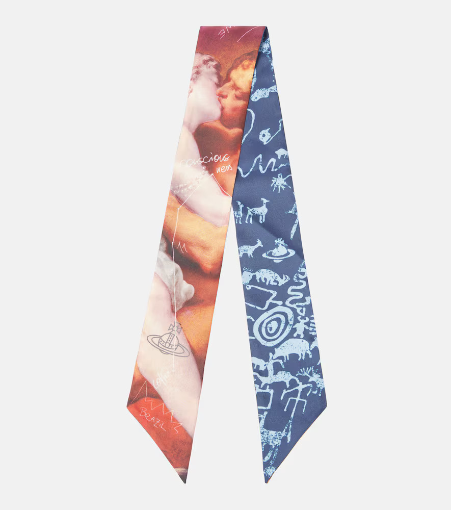 Vivienne Westwood Printed silk twill scarf | Mytheresa (UK)