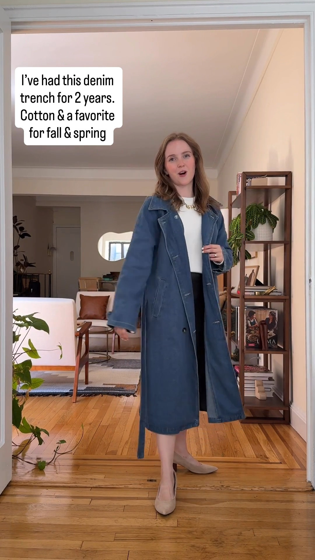 Denim trench from Amazon. Wearing xs cotton and breathable 

#LTKStyleTip