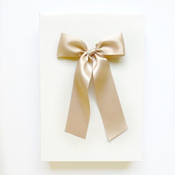 Luxe Satin Bow // Blush | Etsy (US)