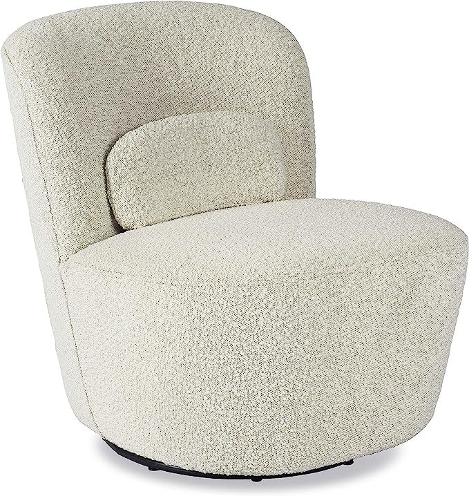 POLY & BARK Elia Swivel Chair, Crema White Boucle | Amazon (US)