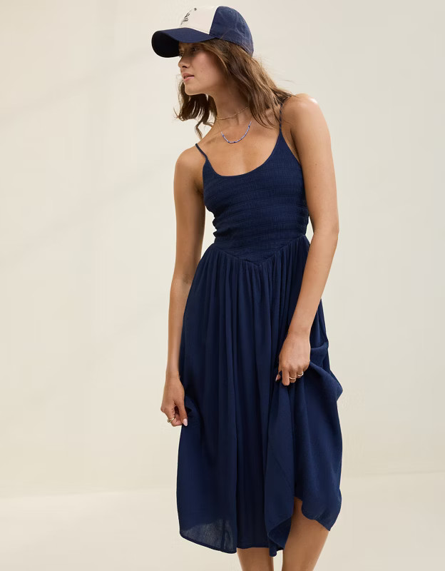 Aerie At The Barre Midi Dress | Aerie