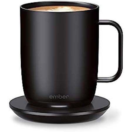 Ember Temperature Control Smart Mug 2, 10 oz, Black, 1.5-hr Battery Life - App Controlled Heated Cof | Amazon (US)