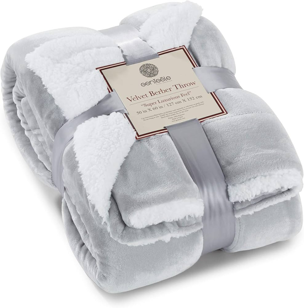 Genteele Sherpa Blanket - 50 x 60 Inch Fuzzy, Super Soft Throw Blankets for Couch, Bed & Sofa - C... | Amazon (US)