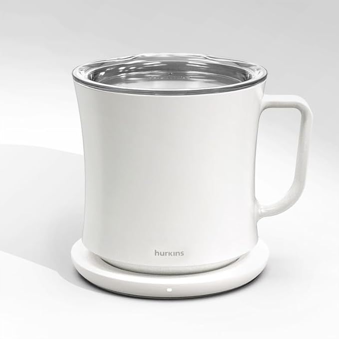 hurkins Smug, up to 149℉ Coffee Mug Warmer & Mug & pctg Lid Set, self Heated Cup with Wireless ... | Amazon (US)
