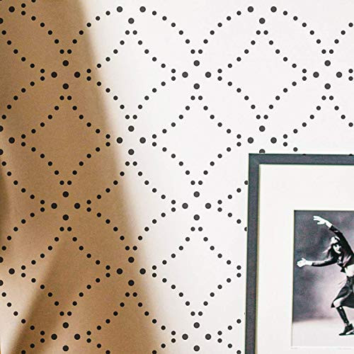 PINKIPO® 【2 Pack】Flower of Life Sashiko, Large WALL STENCIL | Amazon (US)