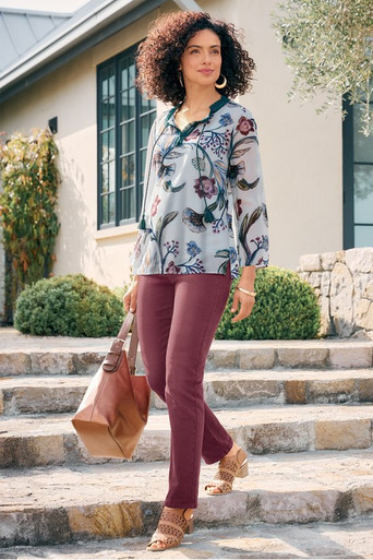 Ultimate Denim Pull-On Slim Leg Jeans | Soft Surroundings