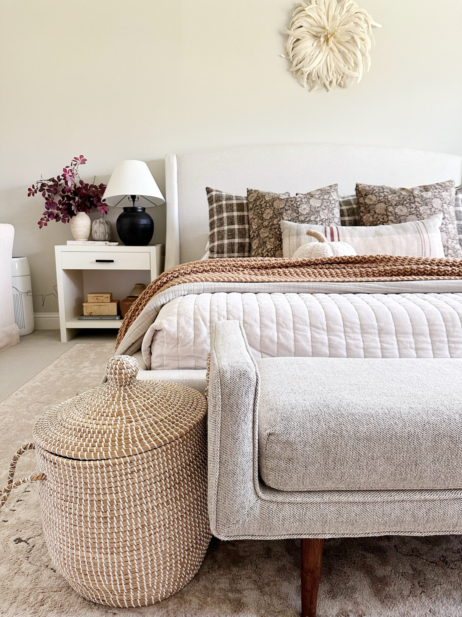 Bedding and pillow combination for fall. Plus my favorite baskets are on sale!

#LTKSaleAlert #LTKFallSale #LTKHome