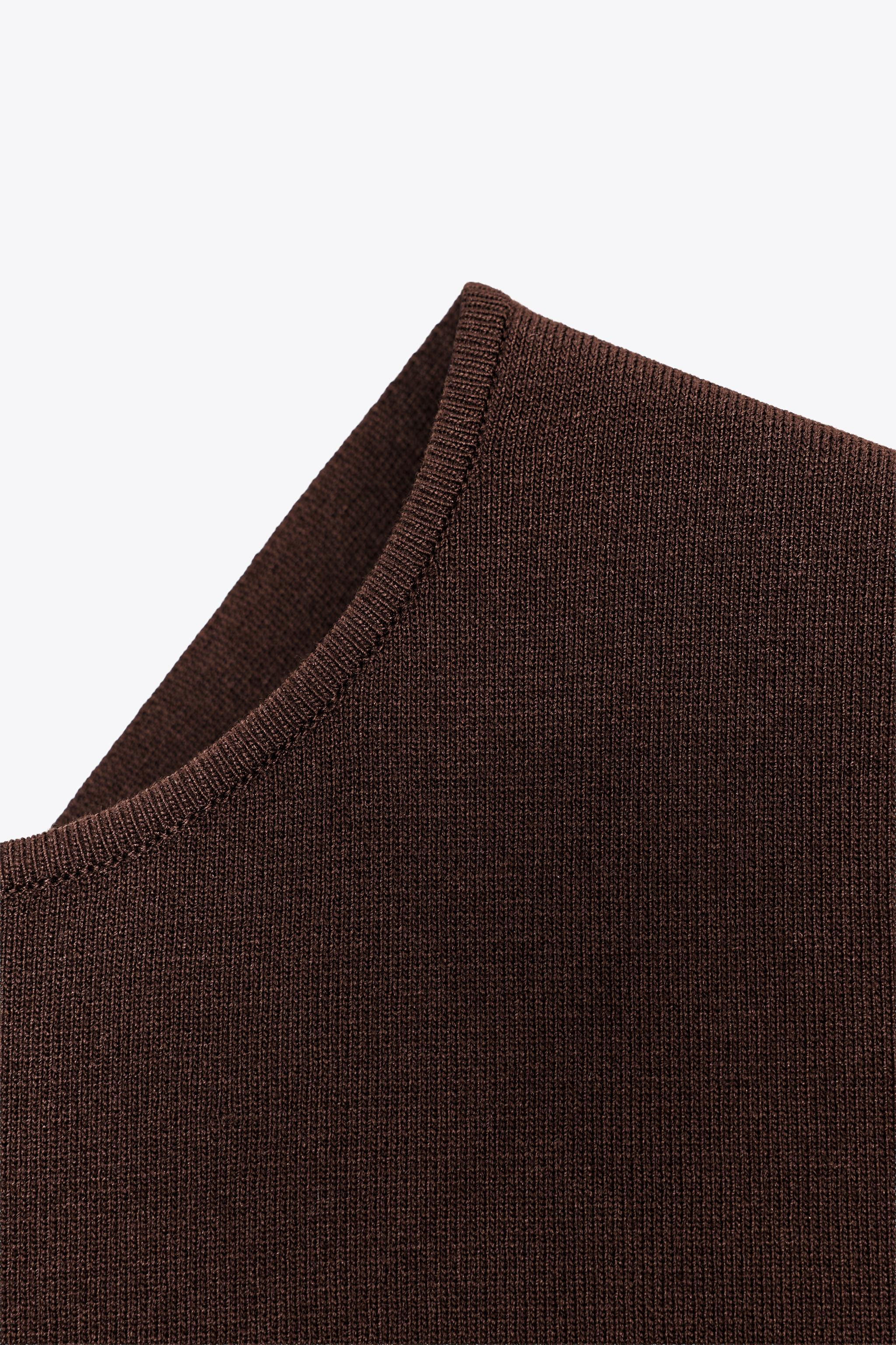 KNIT CUT-OUT BACK TOP | Zara UK
