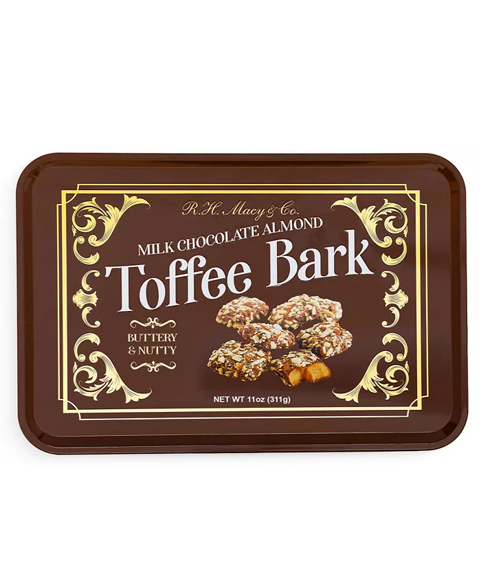 R.H. Macy & Co. Holiday Milk Chocolate Almond Toffee Bark Tin, Created for Macy's - Macy's | Macy's